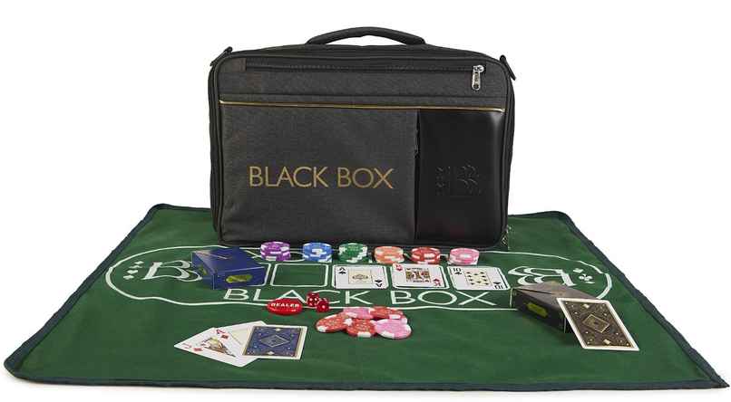 Parksons Box Poker Set | Black - 300 Chips Parksons Box Poker Set | Black - 300 Chips