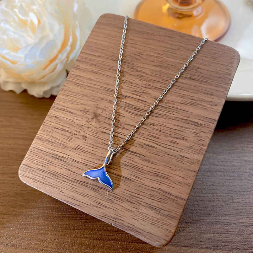Beautynx Blue Whale Tail Necklace | Silver | BNX-NK-0023 Beautynx Blue Whale Tail Necklace | Silver | BNX-NK-0023