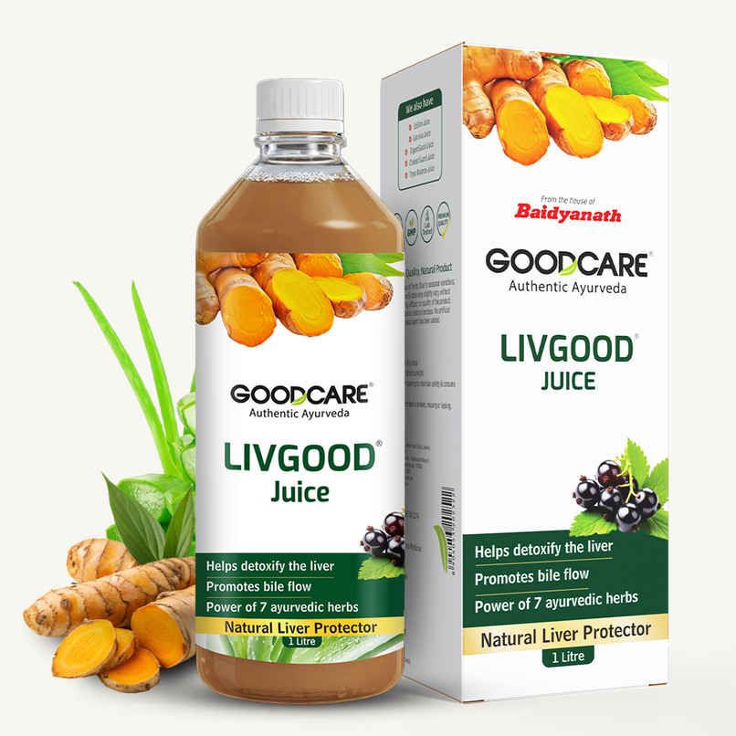 Goodcare Liv Good Juice Power Of 7 Ayurvedic Herbs Helps Detoxify Liver & Strengthens Liver Tissue Goodcare Liv Good Juice Power Of 7 Ayurvedic Herbs Helps Detoxify Liver & Strengthens Liver Tissue
