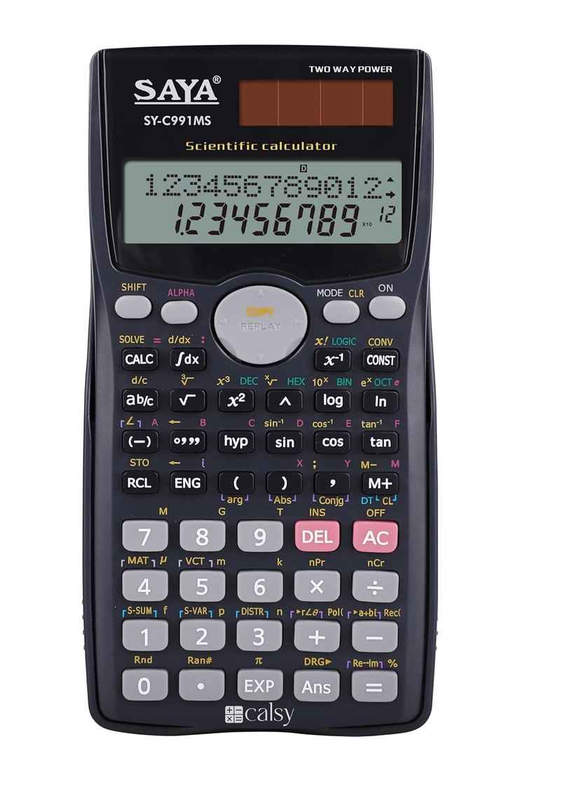 Saya Calsy Scientific Calculator SY-C991MS | 401 Functions for Math, Science & Engineering Saya Calsy Scientific Calculator SY-C991MS | 401 Functions for Math, Science & Engineering