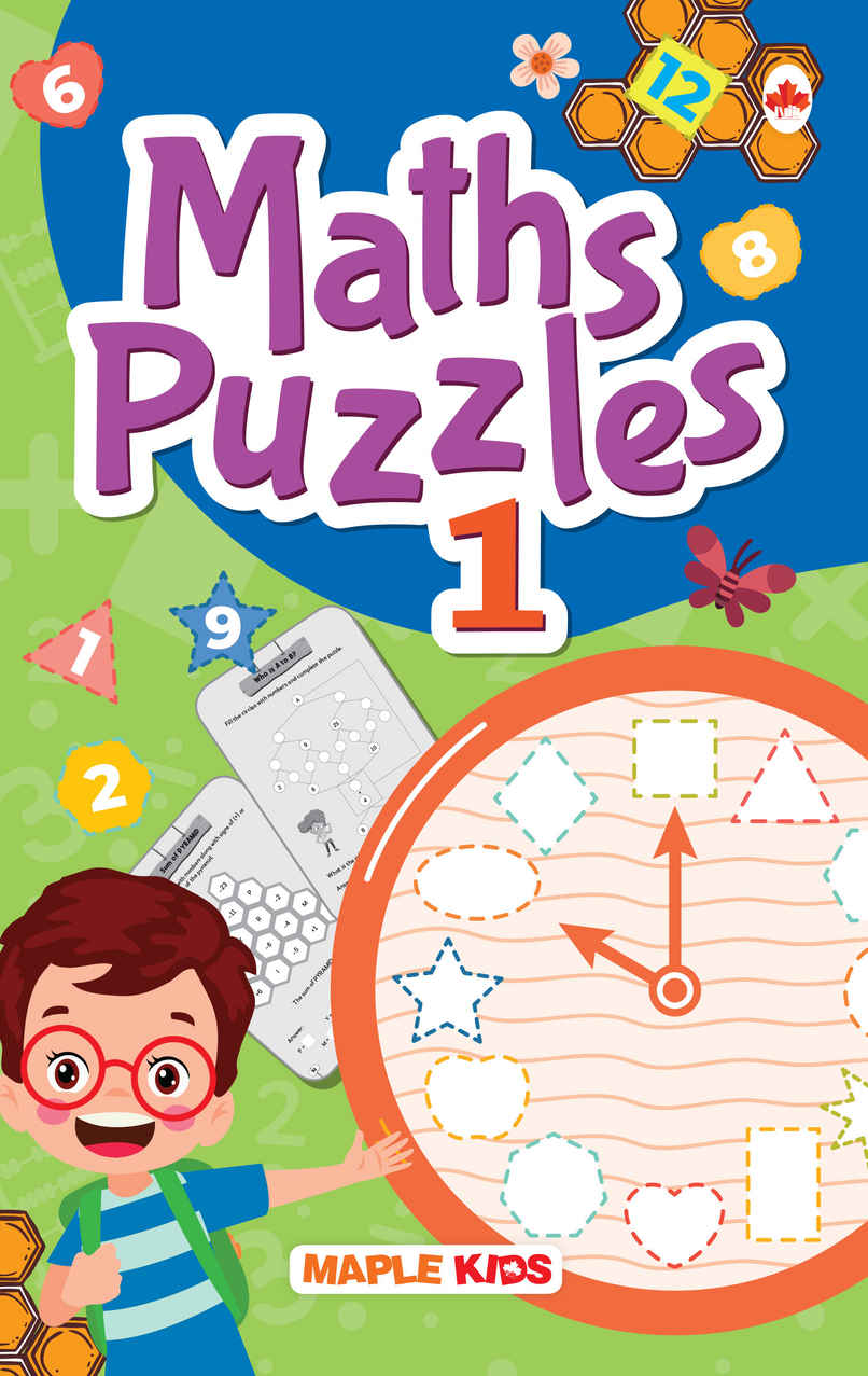 Maple Press Activity Book for Kids - Maths Puzzles | Brain Teasers & Puzzles | Brain Boosting Activity Book