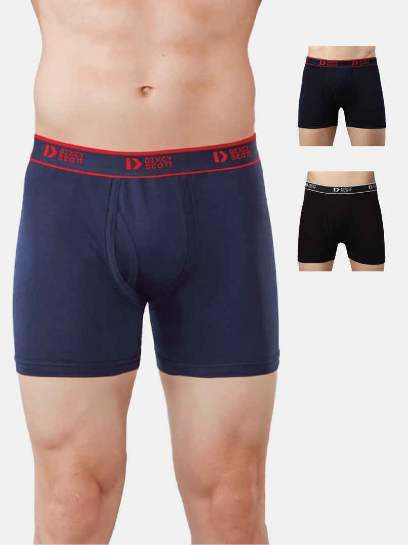 Dixcy Scott Men's Cross Trunk | 100% Combed Cotton - Soft & Breathable | Assorted Dixcy Scott Men's Cross Trunk | 100% Combed Cotton - Soft & Breathable | Assorted