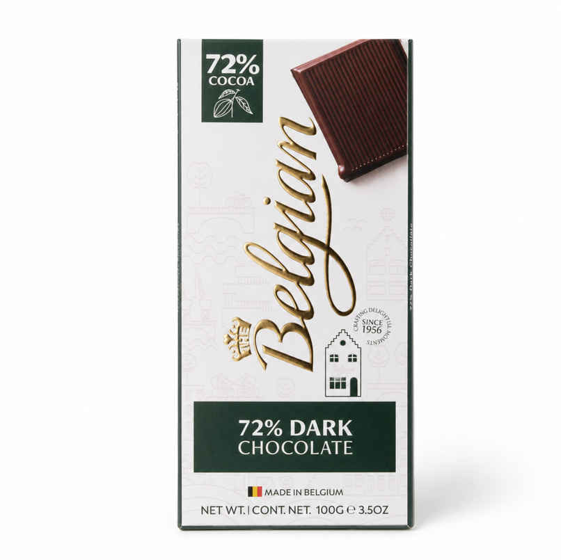 The Belgian Bar Dark Chocolate 72% The Belgian Bar Dark Chocolate 72%