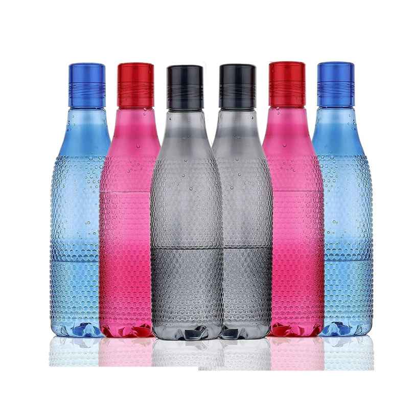 2Mech Plastic Stylish Bubble Design Water Bottle | Multicolour | 1 L
