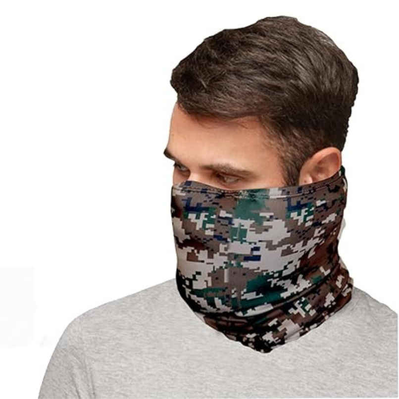 Xtrim Bamboo Bandana Face Mask for UV Protection, Comfort Fit, Breathable, Odour-Free | Camo Green Xtrim Bamboo Bandana Face Mask for UV Protection, Comfort Fit, Breathable, Odour-Free | Camo Green
