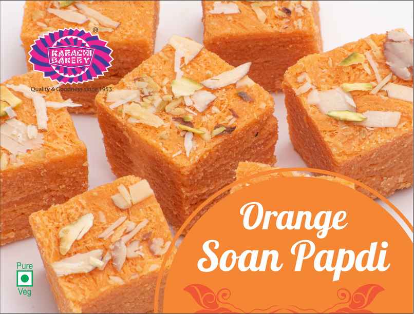 Karachi Bakery Orange Soanpapdi