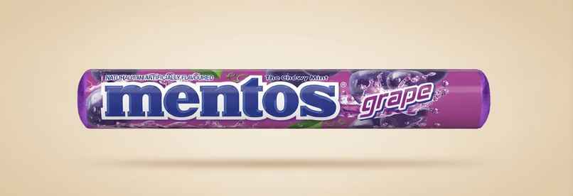 Mentos Grape Candy Roll