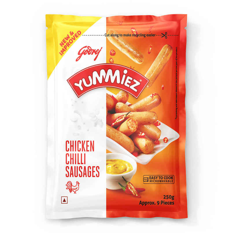 Godrej Yummiez Chilli Chicken Sausages Godrej Yummiez Chilli Chicken Sausages