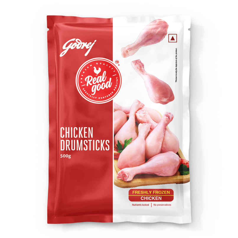 Godrej Real Good Chicken Drumstick | Freshly Frozen | No Hormones, No Preservatives