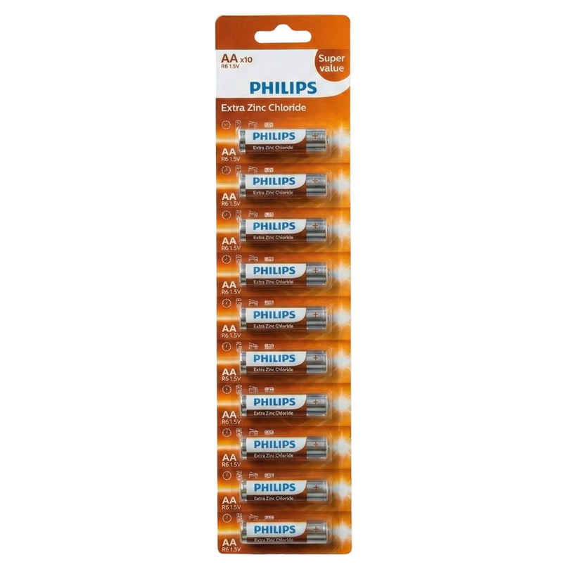 Philips AA Zinc Chloride Battery | 1.5V | Long Lasting | Leak Resistant Philips AA Zinc Chloride Battery | 1.5V | Long Lasting | Leak Resistant