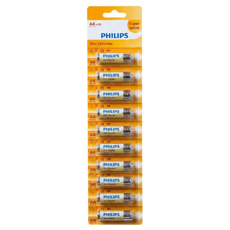 Philips Battery Cells Zinc AA