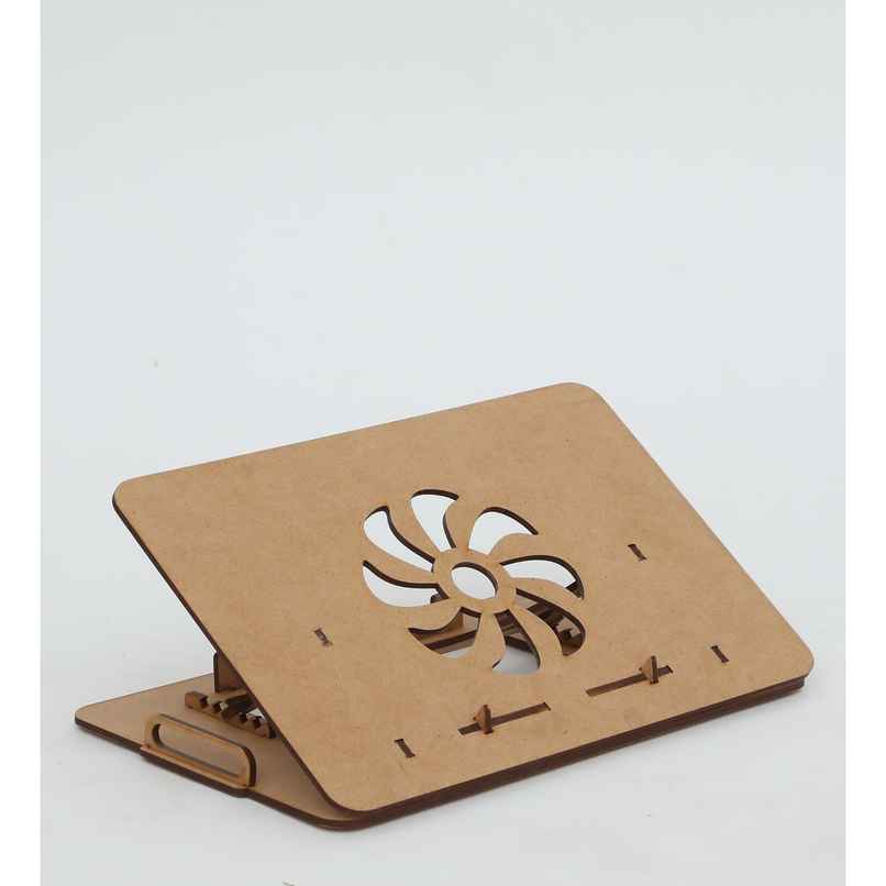 Casacraft From Pepperfry Engineering Wood MuLiteripurpose Foldable Laptop Table in Natural Finish