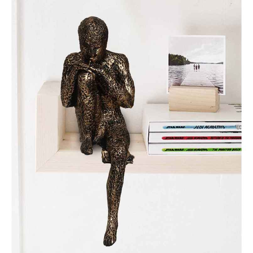 Casacraft by Pepperfry Figurine | Man Sitting