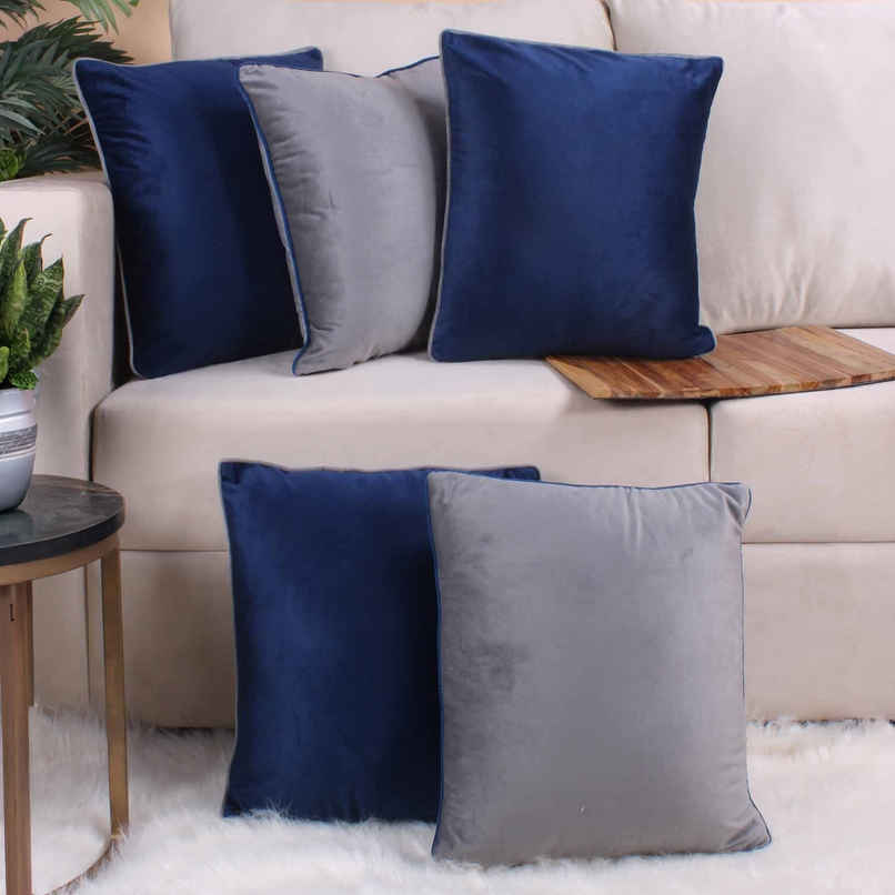 Casacraft by Pepperfry Cushion Covers | 16 x 16 | Set  of 5