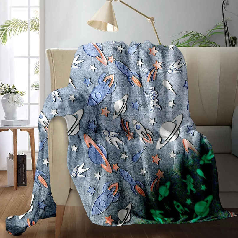 Casacraft by Pepperfry Kids Blanket | 280 GSM | Glow in the Dark