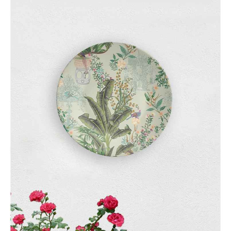 Casacraft by Pepperfry Wall Plate | Banan Leaf Retro Design Casacraft by Pepperfry Wall Plate | Banan Leaf Retro Design