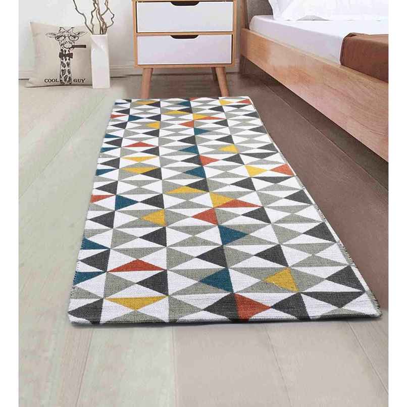 Casacraft by Pepperfry Hand Woven Runner 72 x 20 Inches | Geometric, Striped | Multicolor Casacraft by Pepperfry Hand Woven Runner 72 x 20 Inches | Geometric, Striped | Multicolor