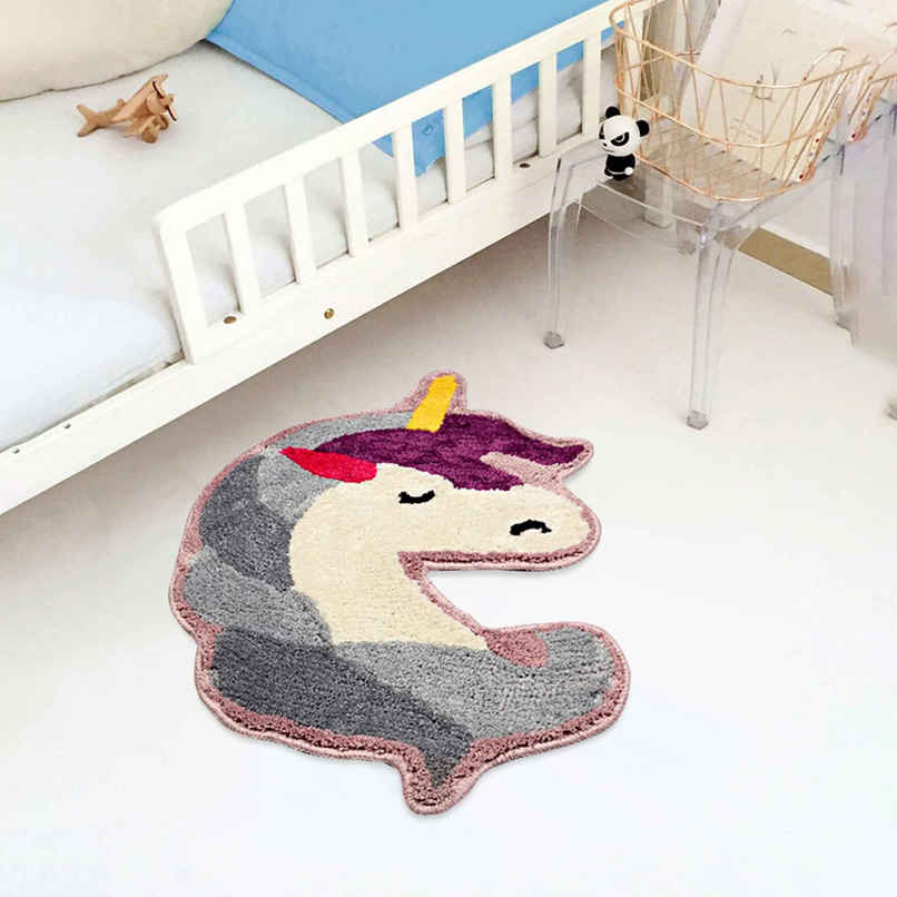 Casacraft by Pepperfry Kids Carpets | 24 x 24 Inches | Unicorn