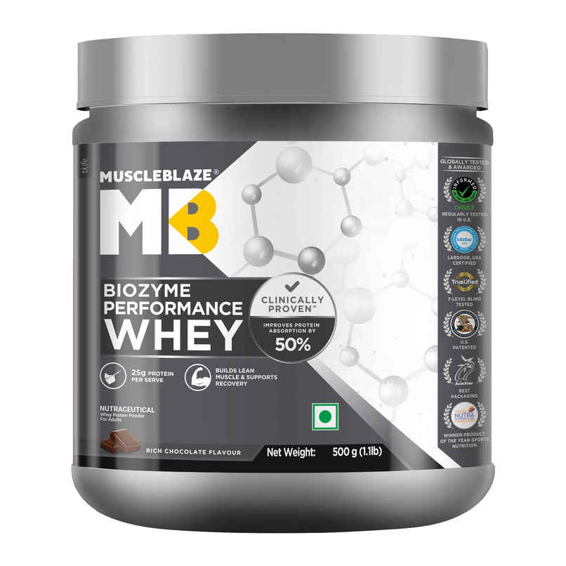 Muscleblaze Biozyme Performance Whey Protein Powder, (Rich Chocolate)