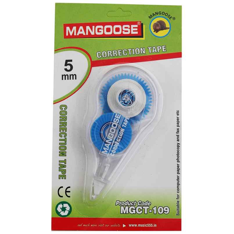 MCGT-109 Correction Tape - Polyvinyl Chloride Multicolor Tape | 12 m x 5 mm