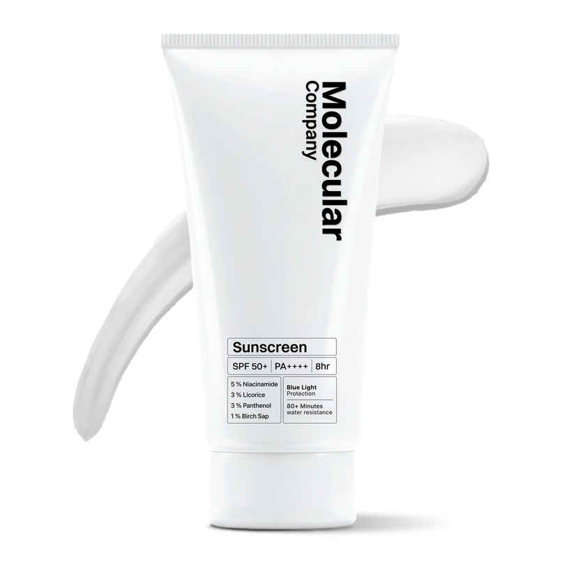 Molecular Company Sunscreen SPF 50+ PA++++ For Tan Free and Glowing Skin