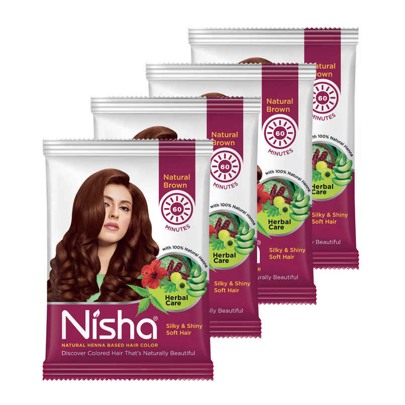 Nisha Natural Henna Based Hair Color | Natural Brown Nisha Natural Henna Based Hair Color | Natural Brown