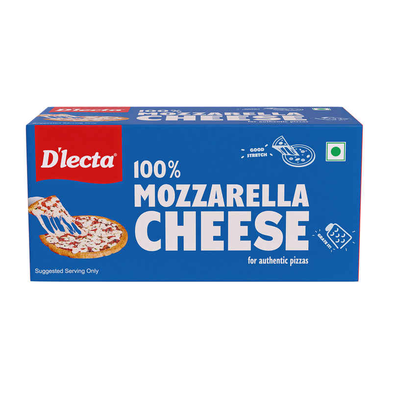 Dlecta Mozzarella Cheese Block | High Protein, Low Fat Dlecta Mozzarella Cheese Block | High Protein, Low Fat