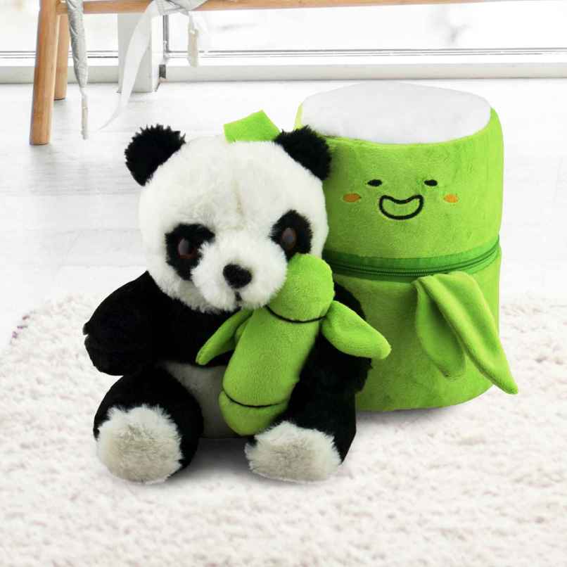 DearJoy Bamboo Panda Soft Toy - Black & White DearJoy Bamboo Panda Soft Toy - Black & White