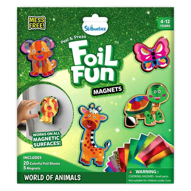 Skillmatics Foil Fun - World of Animals Magnets