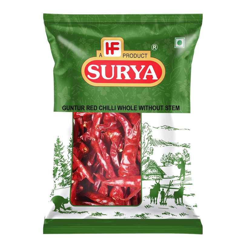 Surya Guntur Chilli Whole Without Stem