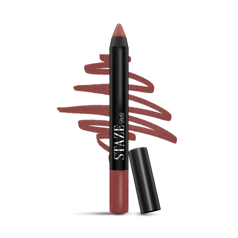 Staze Pout On Matte Tranfer-proof Lip Crayon | 04 Coffee Talk | 3.5 g Staze Pout On Matte Tranfer-proof Lip Crayon | 04 Coffee Talk | 3.5 g