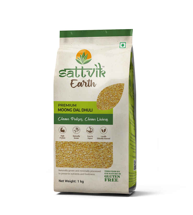 Sattvik Earth Premium Moong Dal (Dhuli)