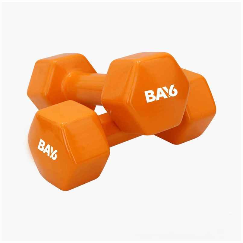 BAY6 Vinyl Dumbbell Set (1 kg X 2) | Orange BAY6 Vinyl Dumbbell Set (1 kg X 2) | Orange