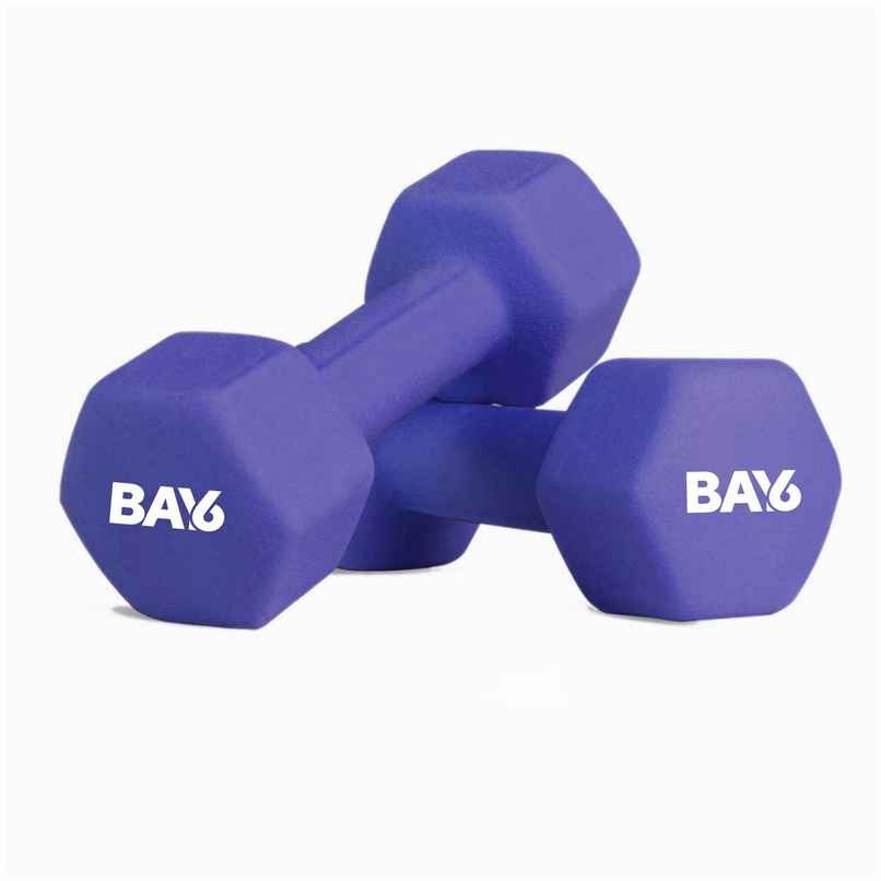 BAY6 Neoprene Dumbbell Set (1 kg X 2) | Blue