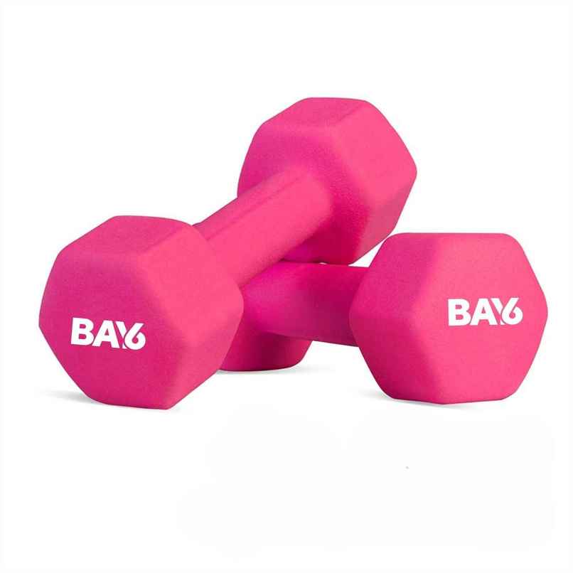 BAY6 Neoprene Dumbbell Set (1 kg X 2) | Pink BAY6 Neoprene Dumbbell Set (1 kg X 2) | Pink