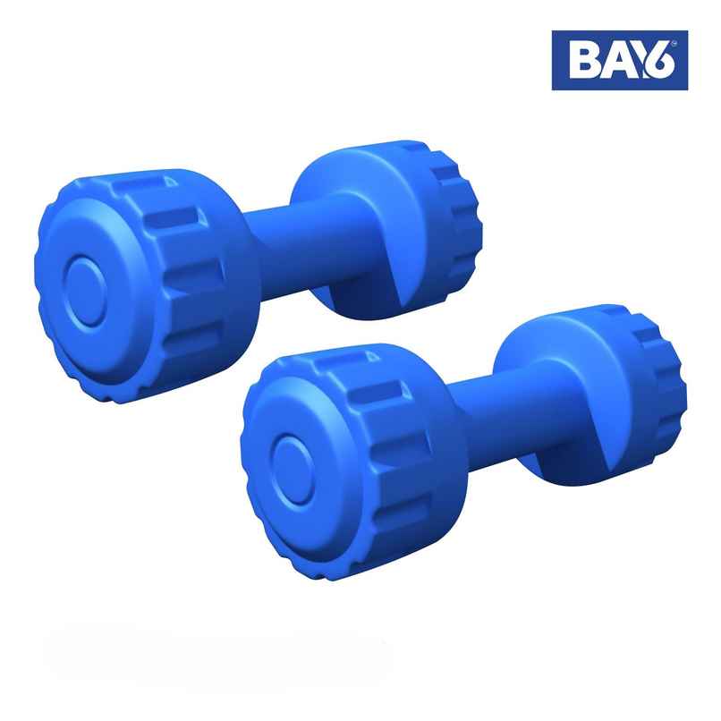 BAY6 PVC Dumbbell Set (2 kg X 2) | Blue BAY6 PVC Dumbbell Set (2 kg X 2) | Blue