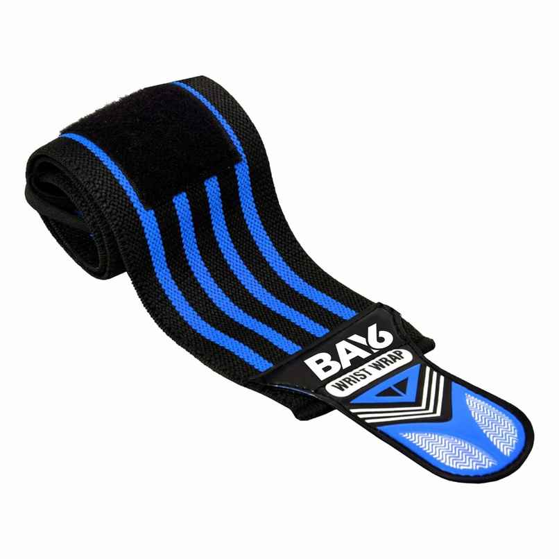 BAY6 Ultimate Cotton Wrist Support with Thumb Loops | Pack of 2 | FREE SIZE | Blue