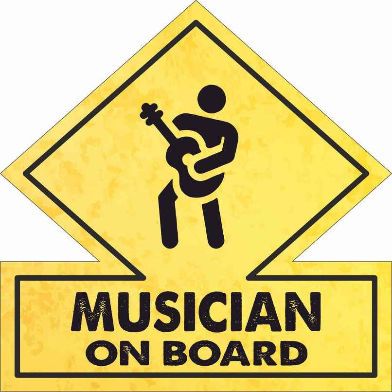 Samsidhi Auto Musician on Board Car Stickers