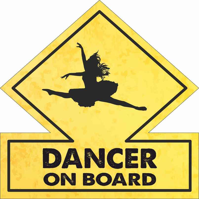 Samsidhi Auto Dancer on Board Car Sticker