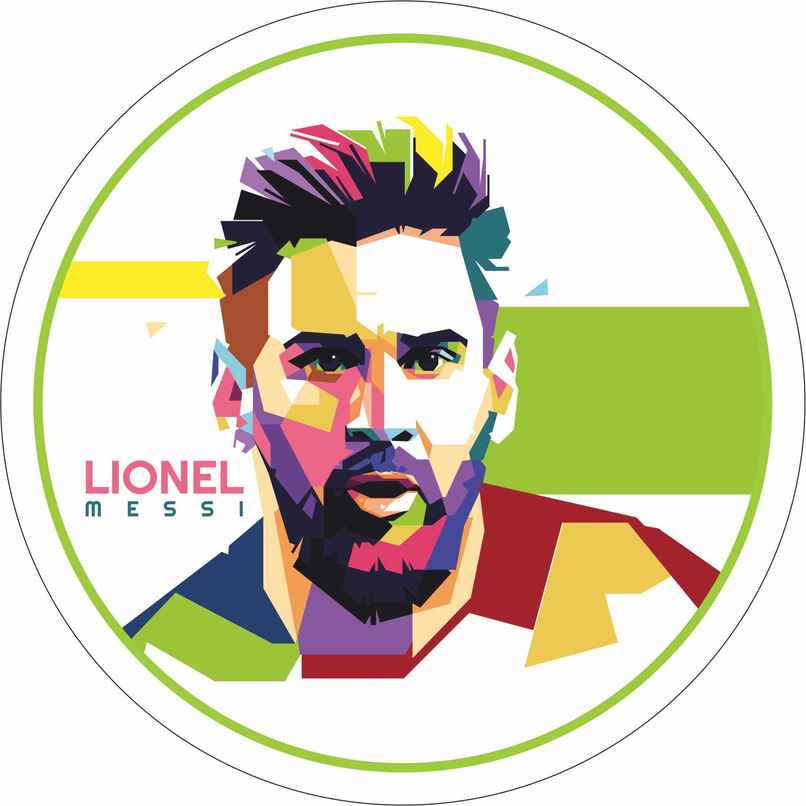 Samsidhi Auto Messi Car Sticker