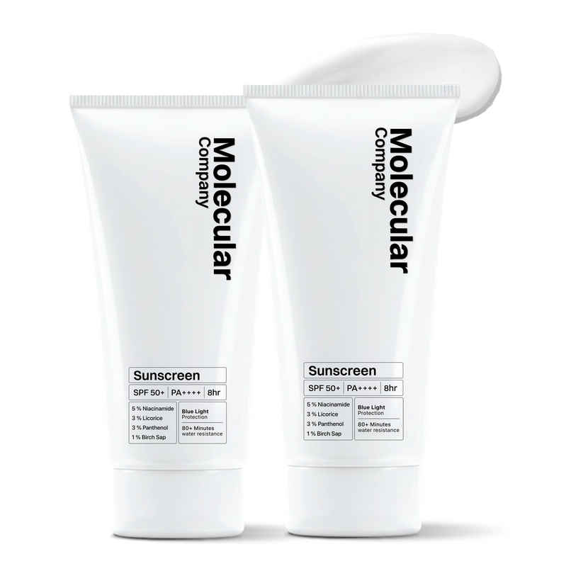 Molecular Company Sunscreen SPF 50+ PA++++ For Tan Free and Glowing Skin