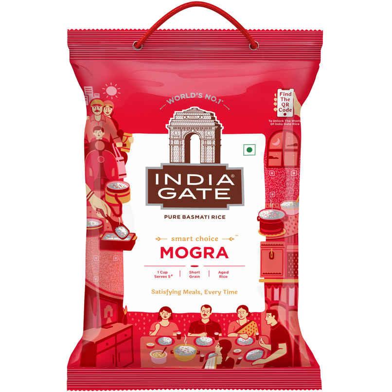 India Gate 1 Cup Serves 5 Mogra Basmati Rice | Aged Rice | Smart Choice India Gate 1 Cup Serves 5 Mogra Basmati Rice | Aged Rice | Smart Choice