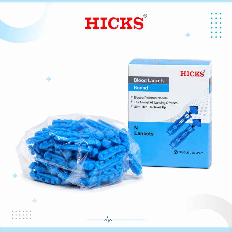 Hicks Round Blood Sterile (Only) Lancet Hicks Round Blood Sterile (Only) Lancet