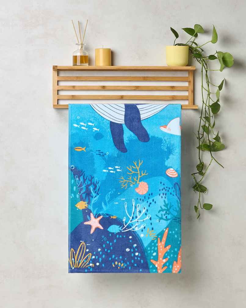 Himeya Play 350 GSM Cotton Bath Towel | Sea World