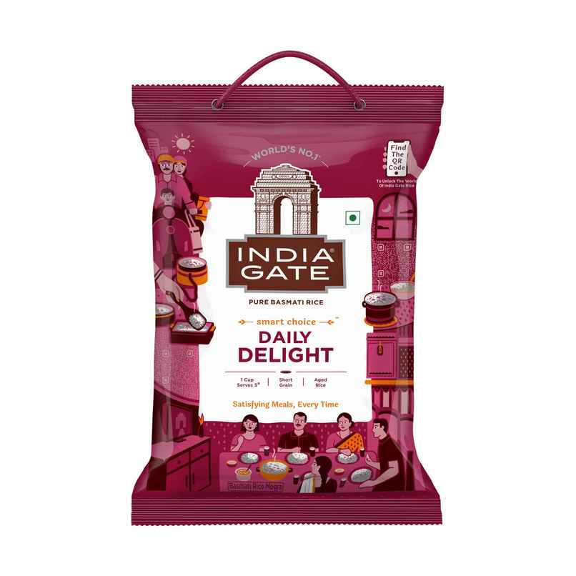 India Gate Daily Delight Basmati Rice | Short Grain India Gate Daily Delight Basmati Rice | Short Grain