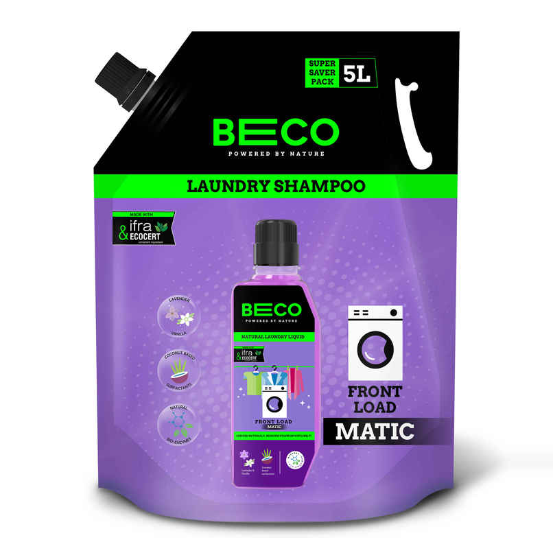 BECO Front Load Laundry Detergent Liquid Refill Pouch