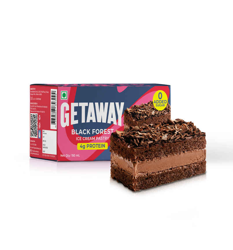 Get-A-Way Black Forest Ice Cream Pastry | Soft & Premium Get-A-Way Black Forest Ice Cream Pastry | Soft & Premium