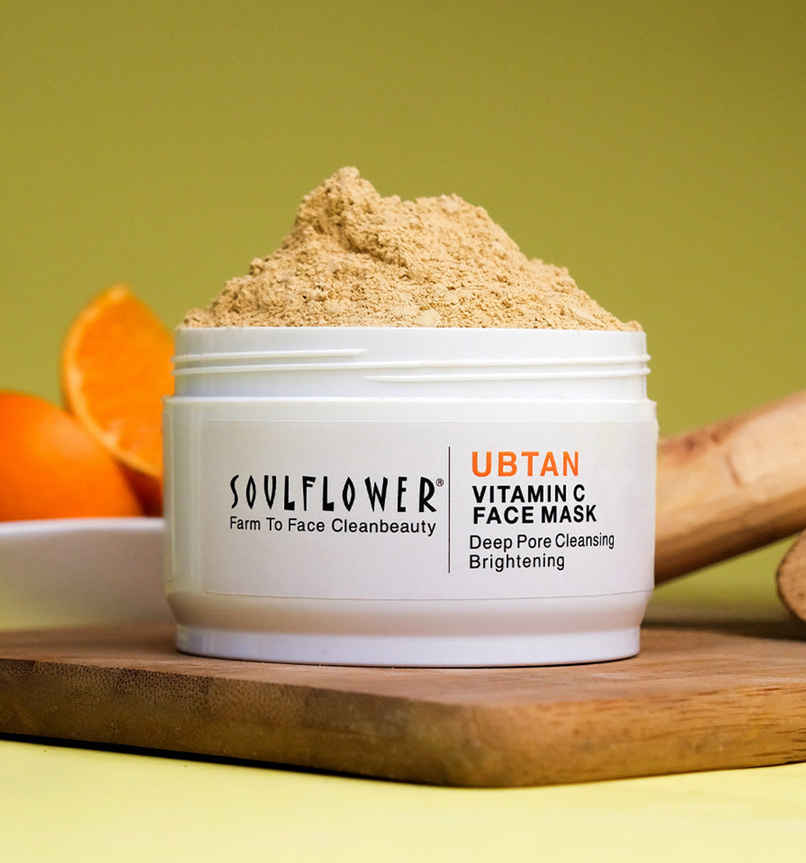 Soulflower Ubtan Vitamin C Face Mask