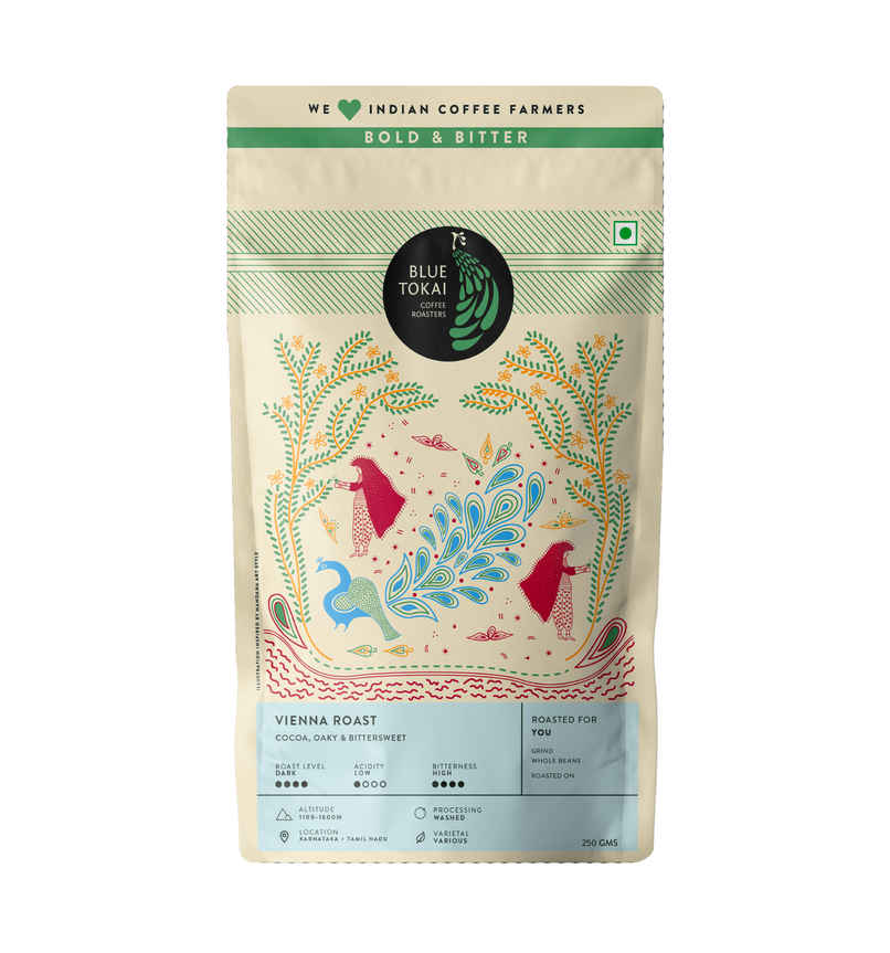Blue Tokai Vienna Roast Whole Beans Dark Roast Coffee