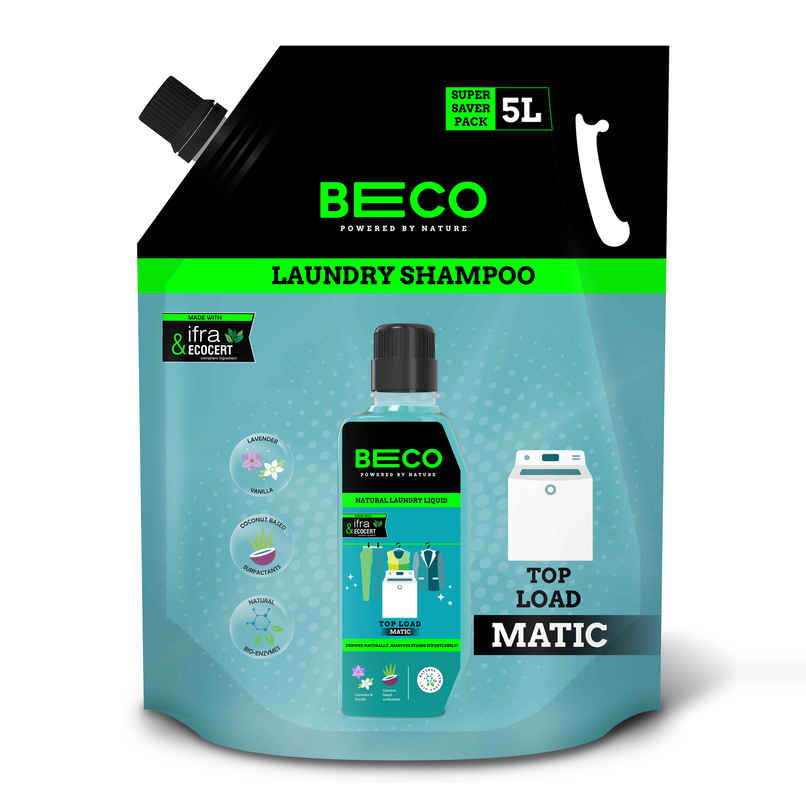BECO Top Load Laundry Detergent Liquid Refill Pouch